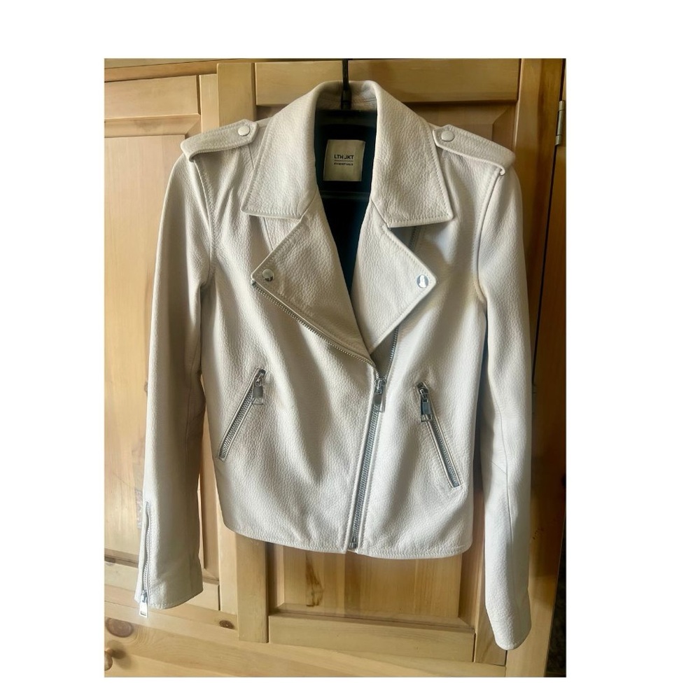 Saks Off Fifth Modern Leather Biker Jacket